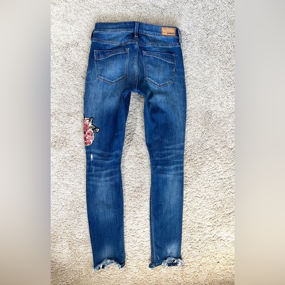 Express Womens Jeans size 0 Sequins Embellished Skinny Festival going out Denim - Picture 5 of 8